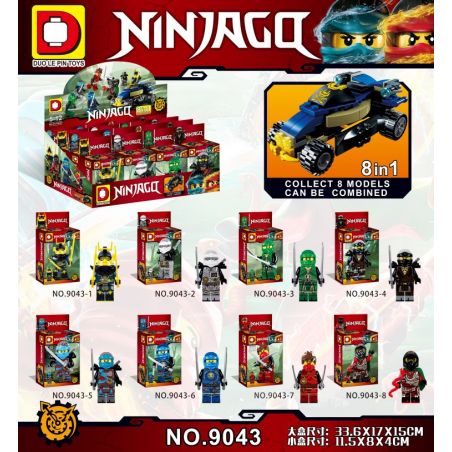 DUO LE PIN DLP9043 9043 non  PHANTOM NINJA. bộ đồ chơi xếp lắp ráp ghép mô hình The  Ninjago Movie Ninja Lốc Xoáy
