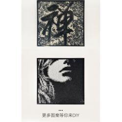 GOBRICKS GP01 non  NGHỆ THUẬT PIXEL VỚI KHẢ NĂNG VÔ HẠN bộ đồ chơi xếp lắp ráp ghép mô hình Art BRICK ART 2912 khối