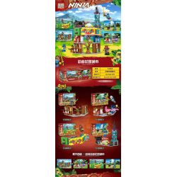 PRCK 61095 non  NINJA GARDEN CITY 4 PHONG CÁCH bộ đồ chơi xếp lắp ráp ghép mô hình The  Ninjago Movie Ninja Lốc Xoáy 756 khối
