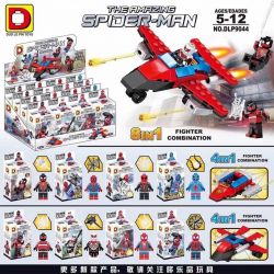 DUO LE PIN DLP9044 9044 non  NGƯỜI NHỆN 8 bộ đồ chơi xếp lắp ráp ghép mô hình Marvel Super Heroes Siêu Anh Hùng Marvel