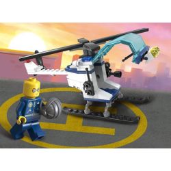 QMAN ENLIGHTEN KEEPPLEY 1117 non  CẢNH SÁT PHỐI HỢP TRUY BẮT TỘI PHẠM bộ đồ chơi xếp lắp ráp ghép mô hình City HIGHWAY PURSUIT Thành Phố 394 khối