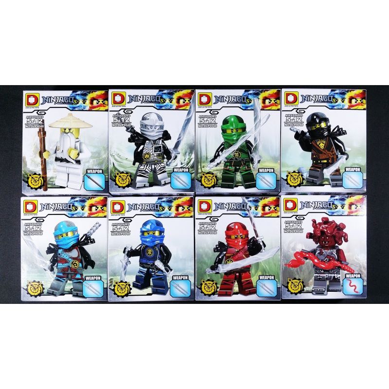 DUO LE PIN DLP DLP9048 9048 non  PHÙ HỢP VỚI CÁC KHỐI MINIFIGURE NINJA RỒNG HAI ĐẦU bộ đồ chơi xếp lắp ráp ghép mô hình The  Ninjago Movie 合体双头龙忍者人仔积木 Ninja Lốc Xoáy