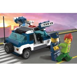 QMAN ENLIGHTEN KEEPPLEY 1117 non  CẢNH SÁT PHỐI HỢP TRUY BẮT TỘI PHẠM bộ đồ chơi xếp lắp ráp ghép mô hình City HIGHWAY PURSUIT Thành Phố 394 khối