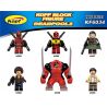 KOPF KF6034 6034 KF009 KF466 KF467 KF468 KF459 KF469 non  NGƯỜI PHỤC VỤ CHẾT 2. bộ đồ chơi xếp lắp ráp ghép mô hình Collectable Minifigures DEADPOOL2 Búp Bê Sưu Tầm