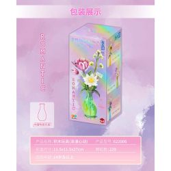 ZHEGAO 622006 non  NHỊP TIM LÃNG MẠN bộ đồ chơi xếp lắp ráp ghép mô hình Flowers BOUGHT Hoa 229 khối