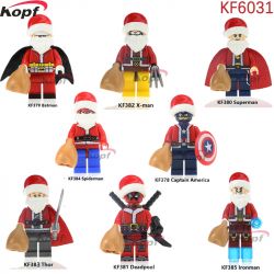 KOPF KF379 KF380 KF381 KF382 KF383 KF384 KF385 KF386 KF6031 6031 non  HÀNG TRĂM NGƯỜI 8 SIÊU ANH HÙNG GIÁNG SINH bộ đồ chơi xếp lắp ráp ghép mô hình Super Heroes Siêu Nhân Anh Hùng