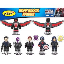 KOPF KF6135 6135 KF1500 1500 KF1501 1501 KF1502 1502 KF1503 1503 KF1504 1504 KF1505 1505 non  CHIM ƯNG MÙA ĐÔNG bộ đồ chơi xếp lắp ráp ghép mô hình Collectable Minifigures THE FALCON AND WINTER SOLDIER Búp Bê Sưu Tầm