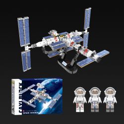 CAYI 3028 non  TRẠM VŨ TRỤ THIÊN CUNG bộ đồ chơi xếp lắp ráp ghép mô hình Space SPACE STATION Thám Hiểm Không Gian 1022 khối