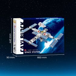 CAYI 3028 non  TRẠM VŨ TRỤ THIÊN CUNG bộ đồ chơi xếp lắp ráp ghép mô hình Space SPACE STATION Thám Hiểm Không Gian 1022 khối