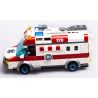 QMAN ENLIGHTEN KEEPPLEY 1118 non  XE CẤP CỨU NGƯỜI TAI NẠN MÔ TÔ bộ đồ chơi xếp lắp ráp ghép mô hình City EMERGENCY TREATMENT Thành Phố 328 khối
