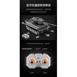 DOUBLEE CADA C61071 61071 non  TIGER TANK 1:35. tỷ lệ 1:35 bộ đồ chơi xếp lắp ráp ghép mô hình Military Army SD.KFZ. 181 TIGER TANK Quân Sự Bộ Đội 925 khối