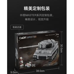 DOUBLEE CADA C61071 61071 non  TIGER TANK 1:35. tỷ lệ 1:35 bộ đồ chơi xếp lắp ráp ghép mô hình Military Army SD.KFZ. 181 TIGER TANK Quân Sự Bộ Đội 925 khối