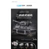 DOUBLEE CADA C61071 61071 non  TIGER TANK 1:35. tỷ lệ 1:35 bộ đồ chơi xếp lắp ráp ghép mô hình Military Army SD.KFZ. 181 TIGER TANK Quân Sự Bộ Đội 925 khối