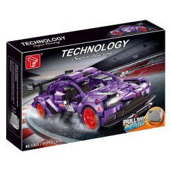 TA GAOLE T3025 3025 non  SIÊU XE MÀU TÍM LÙI bộ đồ chơi xếp lắp ráp ghép mô hình  SUPER RACING Kỹ Thuật Công Nghệ Cao Mô Hình Phương Tiện 595 khối