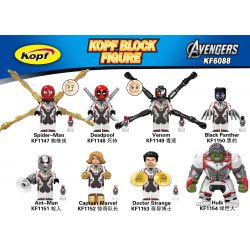 KOPF KF6088 6088 KF1147 1147 KF1148 1148 KF1149 1149 KF1150 1150 KF1151 1151 KF1152 1152 KF1153 1153 KF1154 1154 non  HÀNG TRĂM NGƯỜI 8 LIÊN MINH AVENGERS bộ đồ chơi xếp lắp ráp ghép mô hình The Avengers