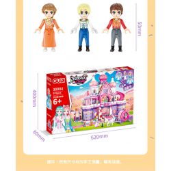 GUDI 30004 non  LÂU ĐÀI KẸO TRONG MƠ bộ đồ chơi xếp lắp ráp ghép mô hình PRINCESS CANDY FANTASY CASTLE 976 khối