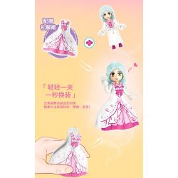 GUDI 30004 non  LÂU ĐÀI KẸO TRONG MƠ bộ đồ chơi xếp lắp ráp ghép mô hình PRINCESS CANDY FANTASY CASTLE 976 khối