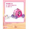 GUDI 30004 non  LÂU ĐÀI KẸO TRONG MƠ bộ đồ chơi xếp lắp ráp ghép mô hình PRINCESS CANDY FANTASY CASTLE 976 khối