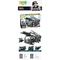CAYI 1578 non  XE ĐẠP LEO NÚI bộ đồ chơi xếp lắp ráp ghép mô hình Swat Special Force CLIMBING CAR Đặc Nhiệm 516 khối