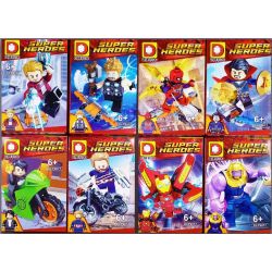 DUO LE PIN DLP9077 9077 non  NHỮNG NGƯỜI BÁO THÙ bộ đồ chơi xếp lắp ráp ghép mô hình Marvel Super Heroes Siêu Anh Hùng Marvel