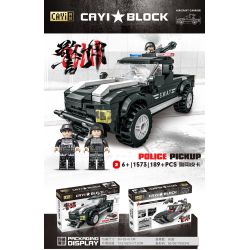 CAYI 1573 non  CẢNH SÁT ĐÓN bộ đồ chơi xếp lắp ráp ghép mô hình Swat Special Force POLICE PICKUP Đặc Nhiệm 190 khối