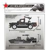 CAYI 1573 non  CẢNH SÁT ĐÓN bộ đồ chơi xếp lắp ráp ghép mô hình Swat Special Force POLICE PICKUP Đặc Nhiệm 190 khối