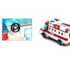 QMAN ENLIGHTEN KEEPPLEY 1118 non  XE CẤP CỨU NGƯỜI TAI NẠN MÔ TÔ bộ đồ chơi xếp lắp ráp ghép mô hình City EMERGENCY TREATMENT Thành Phố 328 khối