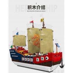 JIESTAR 58001 non  THIẾT GIÁP HẠM TRUNG QUỐC bộ đồ chơi xếp lắp ráp ghép mô hình Creator Expert HEROS SHIP Chuyên Gia Sáng Tạo 921 khối