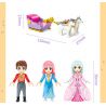 GUDI 30003 non  NGÔI NHÀ KẸO NGỌT NGÀO bộ đồ chơi xếp lắp ráp ghép mô hình PRINCESS CANDY SWEETHEART HOUSE 449 khối