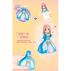 GUDI 30002 non  XE SỮA LẮC HOÀNG GIA bộ đồ chơi xếp lắp ráp ghép mô hình PRINCESS CANDY ROYAL MILKSHAKE CARRIAGE 326 khối