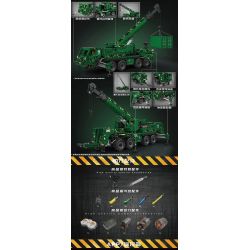 MouldKing 20009 Mould King 20009 non  XE THU HỒI BỌC THÉP bộ đồ chơi xếp lắp ráp ghép mô hình  ARMORED RECOVERY CRANE G-BKF Kỹ Thuật Công Nghệ Cao Mô Hình Phương Tiện 5539 khối