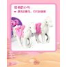 GUDI 30002 non  XE SỮA LẮC HOÀNG GIA bộ đồ chơi xếp lắp ráp ghép mô hình PRINCESS CANDY ROYAL MILKSHAKE CARRIAGE 326 khối
