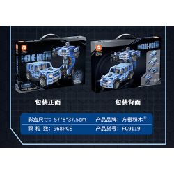 FORANGE FC9120 9120 non  ĐIỀU KHIỂN TỪ XA BIẾN HÌNH XE ĐỊA MÀU VÀNG bộ đồ chơi xếp lắp ráp ghép mô hình  Kỹ Thuật Công Nghệ Cao Mô Hình Phương Tiện 1010 khối