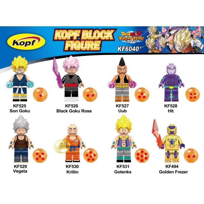 KOPF KF6040 6040 KF525 KF526 KF527 KF528 KF529 KF530 KF531 KF532 non  HÀNG TRĂM NGƯỜI 8 DRAGON BALL Z bộ đồ chơi xếp lắp ráp ghép mô hình Movie & Game DRAGONBALL Z Phim Và Trò Chơi