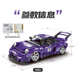 EXTRAORDINARY F10003 10003 non  CƠN BÃO TÍM 993 tỷ lệ 1:10 bộ đồ chơi xếp lắp ráp ghép mô hình  PURPLE STORM ROTANA Kỹ Thuật Công Nghệ Cao Mô Hình Phương Tiện 2088 khối