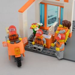 QMAN ENLIGHTEN KEEPPLEY 1119 non  Ô TÔ CHUYỂN PHÁT NHANH bộ đồ chơi xếp lắp ráp ghép mô hình City ENLIGHTEN EXPRESS Thành Phố 337 khối