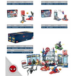 XINH 9030 non  NGƯỜI NHỆN CĂN CỨ 8. bộ đồ chơi xếp lắp ráp ghép mô hình Spider-Man