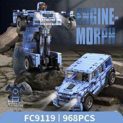 FORANGE FC9119 9119 non  ĐIỀU KHIỂN TỪ XA BIẾN HÌNH XE ĐỊA MÀU XANH bộ đồ chơi xếp lắp ráp ghép mô hình  Kỹ Thuật Công Nghệ Cao Mô Hình Phương Tiện 968 khối