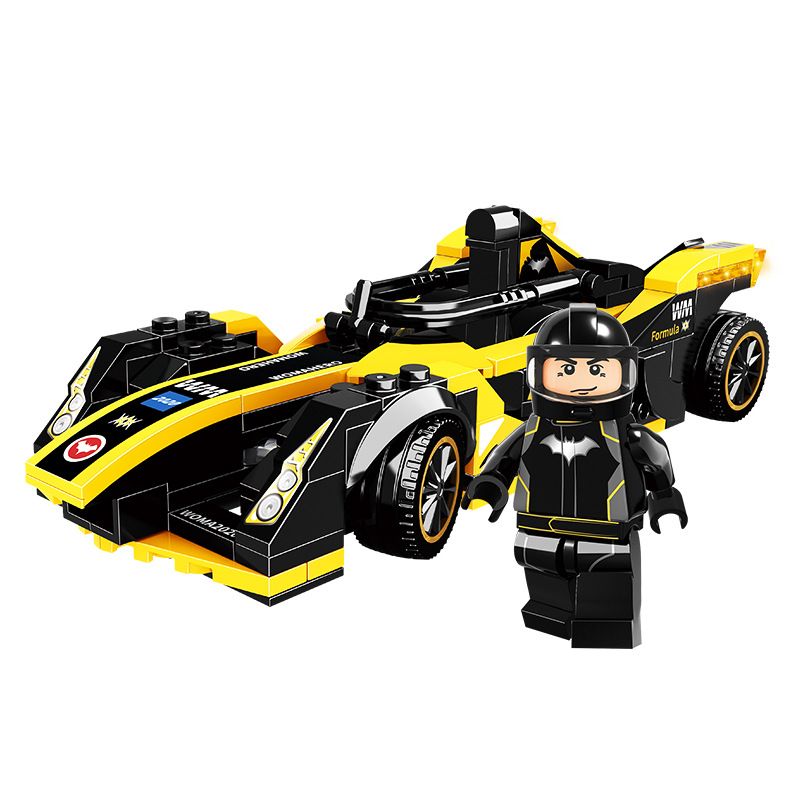WOMA C0317 0317 non  JAGUAR FORMULA E - HIỆP SĨ BÓNG ĐÊM BATMAN bộ đồ chơi xếp lắp ráp ghép mô hình Racers SUPER THUNDERING Đua Tốc Độ 277 khối