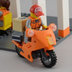 QMAN ENLIGHTEN KEEPPLEY 1119 non  Ô TÔ CHUYỂN PHÁT NHANH bộ đồ chơi xếp lắp ráp ghép mô hình City ENLIGHTEN EXPRESS Thành Phố 337 khối