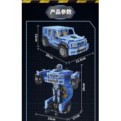 FORANGE FC9119 9119 non  ĐIỀU KHIỂN TỪ XA BIẾN HÌNH XE ĐỊA MÀU XANH bộ đồ chơi xếp lắp ráp ghép mô hình  Kỹ Thuật Công Nghệ Cao Mô Hình Phương Tiện 968 khối