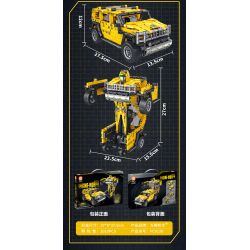 FORANGE FC9119 9119 non  ĐIỀU KHIỂN TỪ XA BIẾN HÌNH XE ĐỊA MÀU XANH bộ đồ chơi xếp lắp ráp ghép mô hình  Kỹ Thuật Công Nghệ Cao Mô Hình Phương Tiện 968 khối