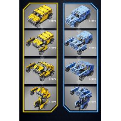 FORANGE FC9119 9119 non  ĐIỀU KHIỂN TỪ XA BIẾN HÌNH XE ĐỊA MÀU XANH bộ đồ chơi xếp lắp ráp ghép mô hình  Kỹ Thuật Công Nghệ Cao Mô Hình Phương Tiện 968 khối