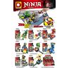 DUO LE PIN DLP9069 9069 non  NGƯỜI NINJA PHANTOM 8 bộ đồ chơi xếp lắp ráp ghép mô hình The  Ninjago Movie Ninja Lốc Xoáy