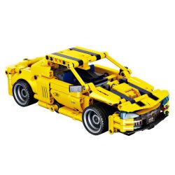 FORANGE FC9009 9009 non  ĐIỀU KHIỂN TỪ XA BIẾN DẠNG XE THỂ THAO MÀU VÀNG bộ đồ chơi xếp lắp ráp ghép mô hình  Kỹ Thuật Công Nghệ Cao Mô Hình Phương Tiện 512 khối