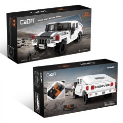 DOUBLEE CADA C55022 55022 non  XE HUMMER OFF-ROAD 1:24 tỷ lệ 1:24 bộ đồ chơi xếp lắp ráp ghép mô hình Racers HUMVEE Đua Tốc Độ 328 khối