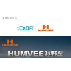 DOUBLEE CADA C55022 55022 non  XE HUMMER OFF-ROAD 1:24 tỷ lệ 1:24 bộ đồ chơi xếp lắp ráp ghép mô hình Racers HUMVEE Đua Tốc Độ 328 khối