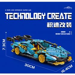 LEIBAO 8202 non  SỬA ĐỔI JISU SIÊU XE ABOLO IE tỷ lệ 1:24 bộ đồ chơi xếp lắp ráp ghép mô hình  TECHNOLOGY CREATE Kỹ Thuật Công Nghệ Cao Mô Hình Phương Tiện 620 khối