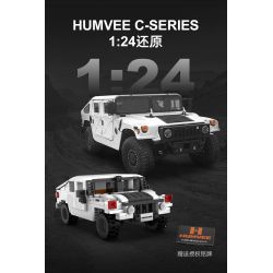 DOUBLEE CADA C55022 55022 non  XE HUMMER OFF-ROAD 1:24 tỷ lệ 1:24 bộ đồ chơi xếp lắp ráp ghép mô hình Racers HUMVEE Đua Tốc Độ 328 khối