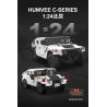 DOUBLEE CADA C55022 55022 non  XE HUMMER OFF-ROAD 1:24 tỷ lệ 1:24 bộ đồ chơi xếp lắp ráp ghép mô hình Racers HUMVEE Đua Tốc Độ 328 khối